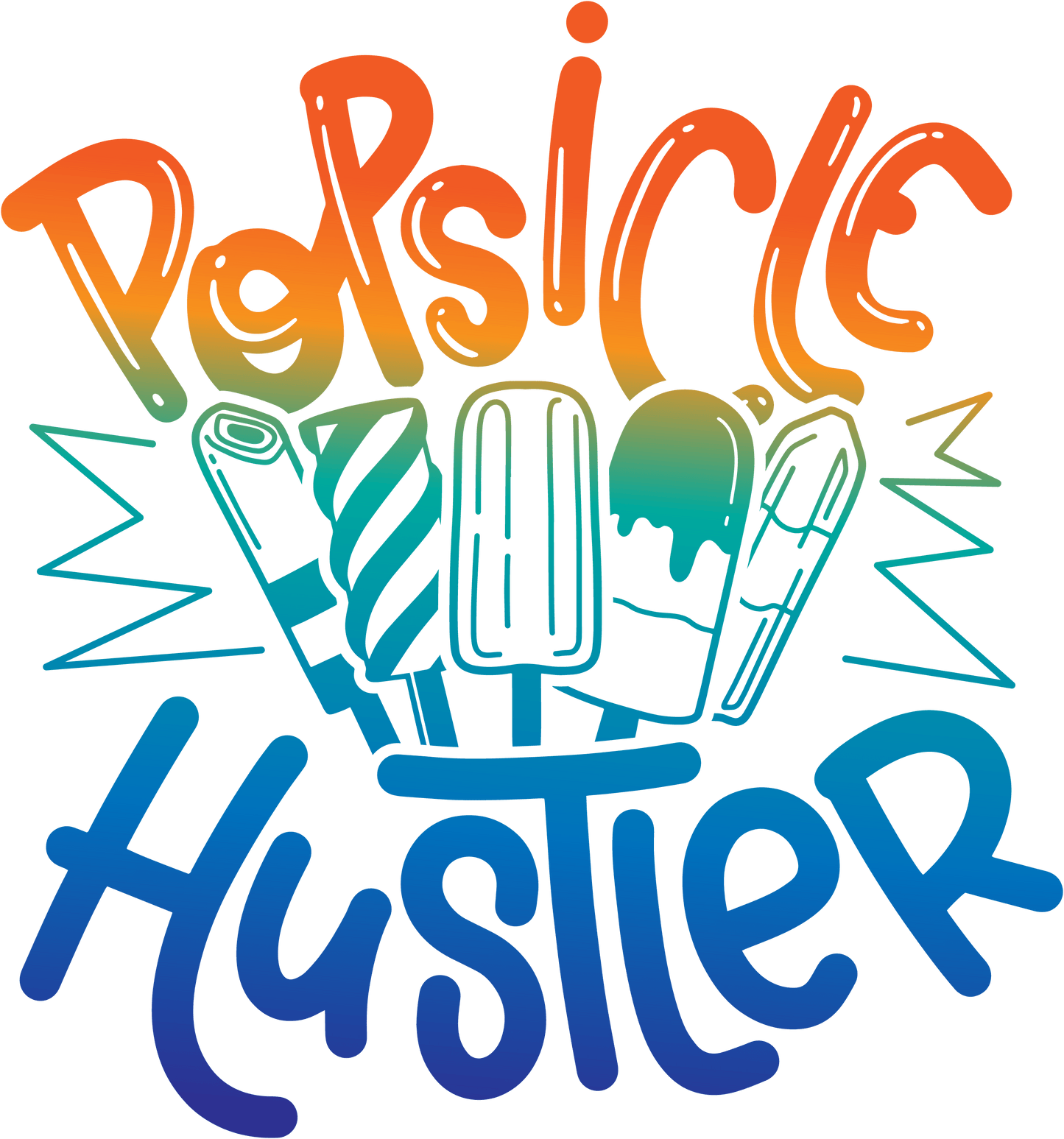 Popsicle Hustler Summer Design - DTF Ready To Press