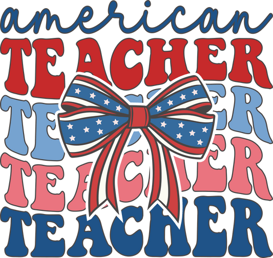 American Teacher Design - DTF Ready To Press