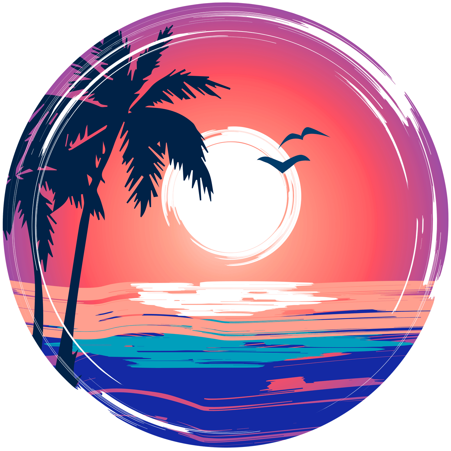 Sunset Design - DTF Ready To Press