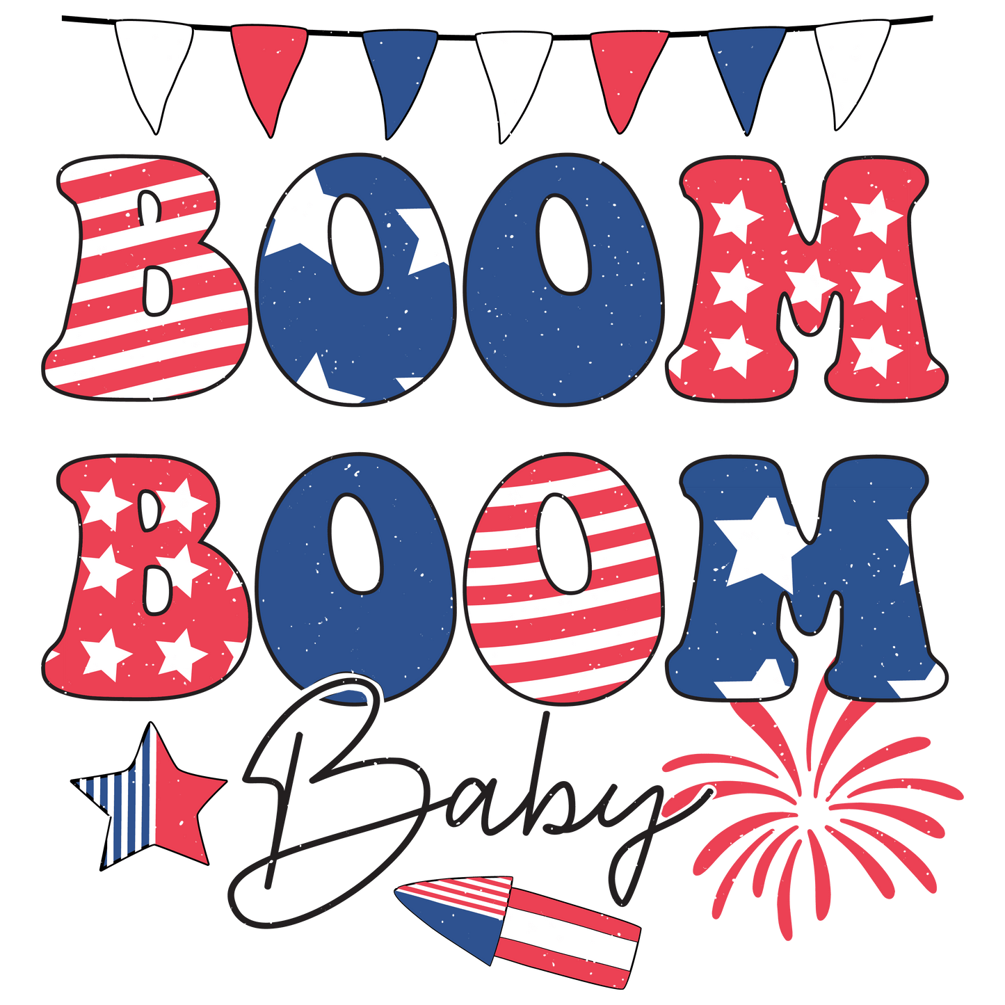 4th Of July Party Design - DTF Ready To Press