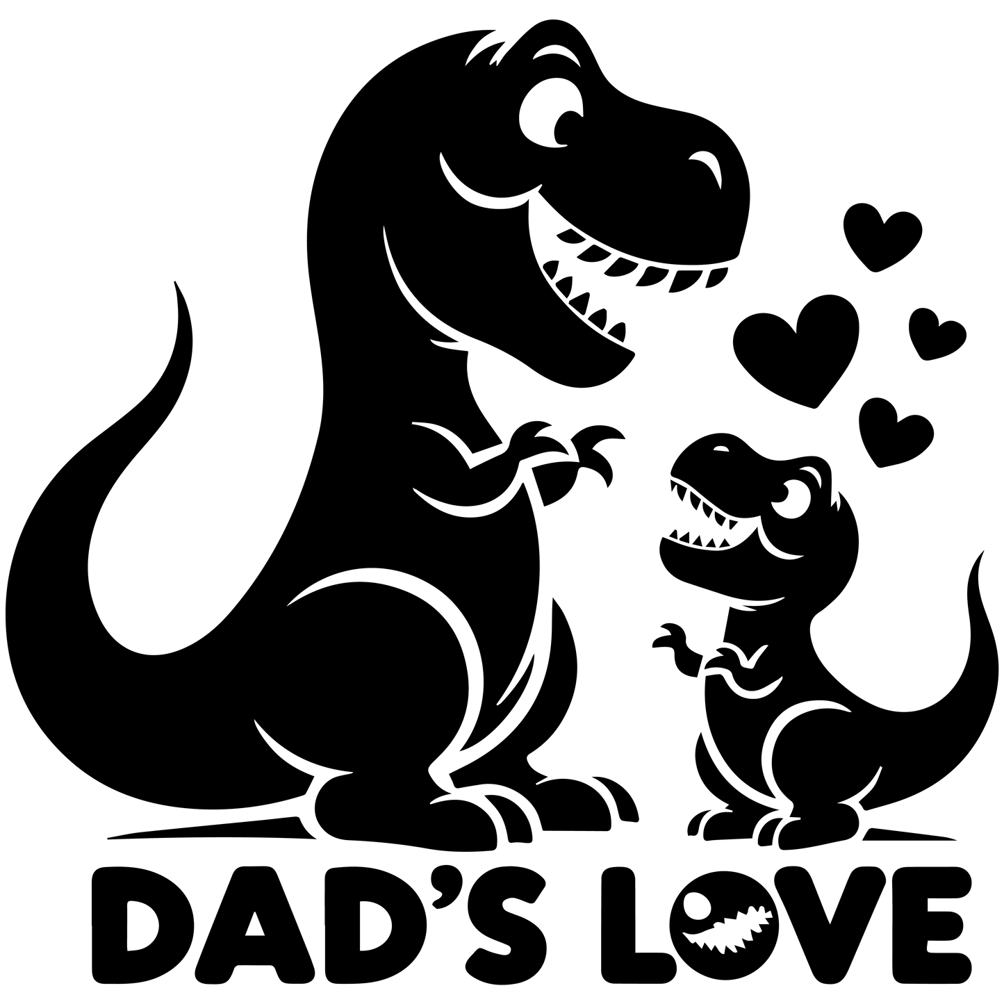 Dad's Love Father's Day Design - DTF Ready To Press