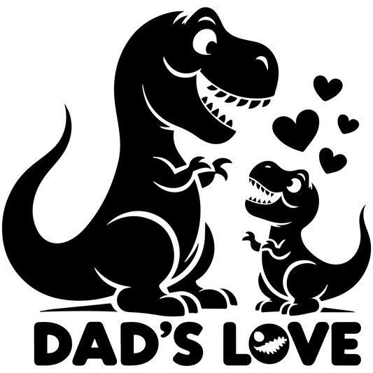 Dad's Love Father's Day Design - DTF Ready To Press