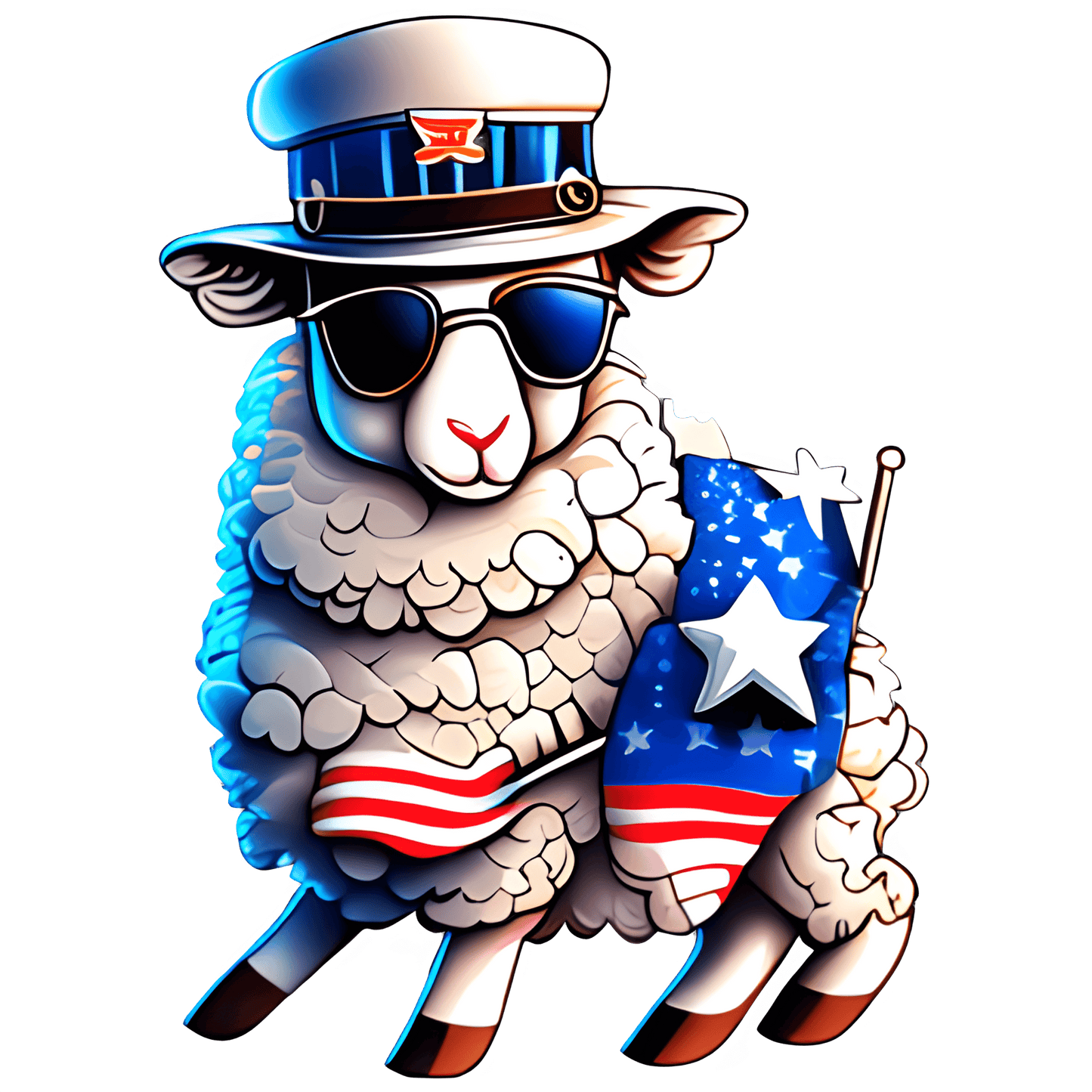 4th Of July Animal Design - DTF Ready To Press