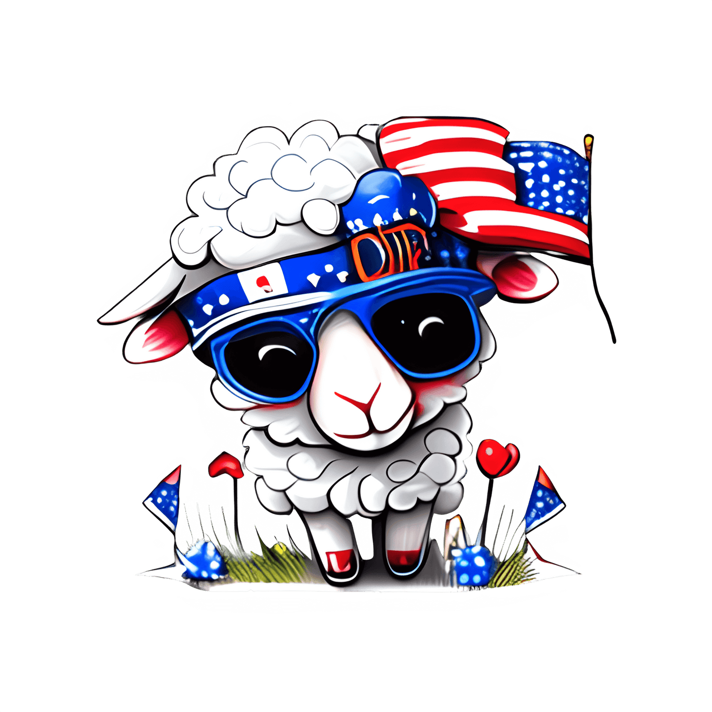 Funny 4th Of July Animal Design - DTF Ready To Press