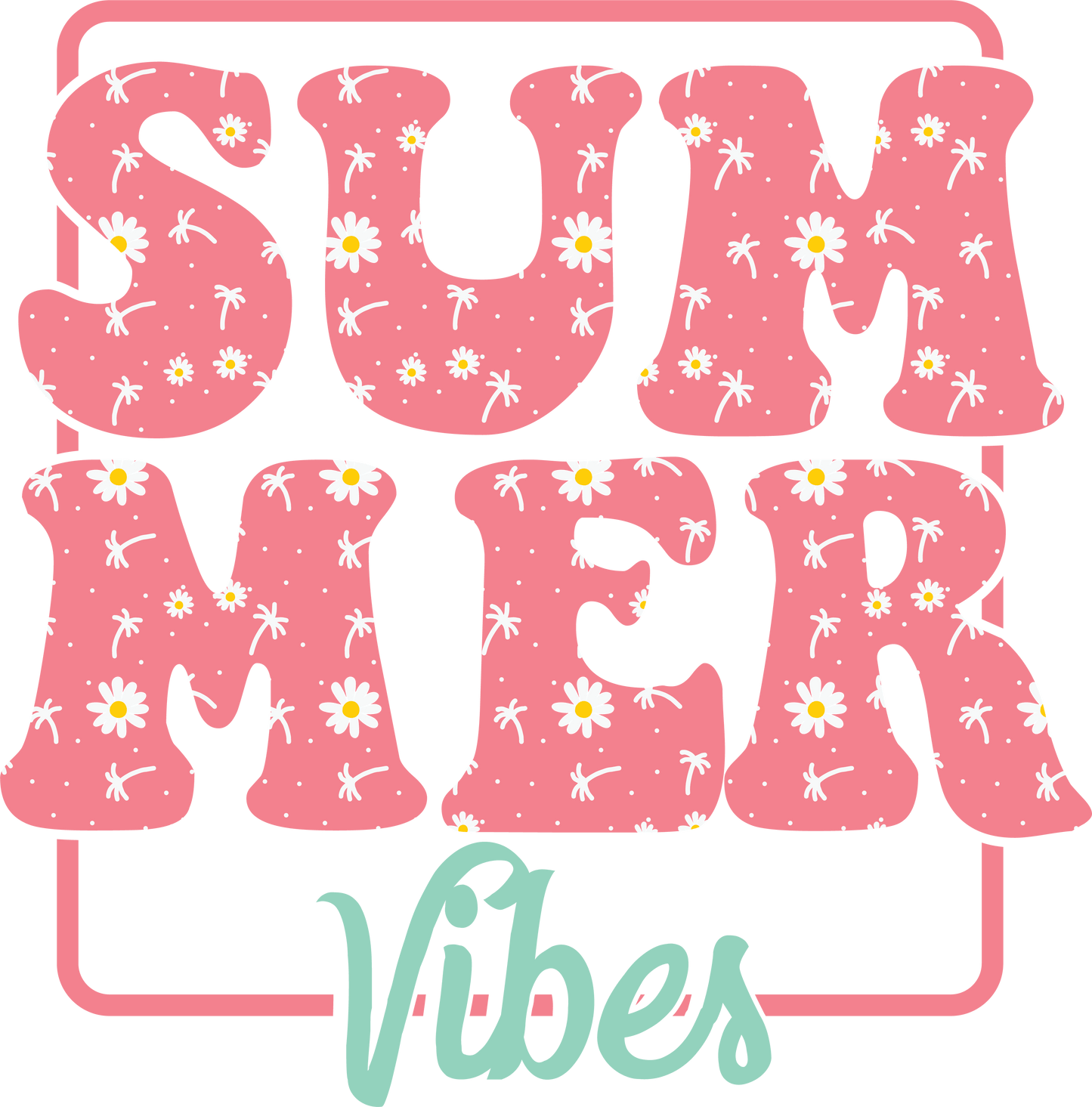 Retro Summer Vibes Design - DTF Ready To Press