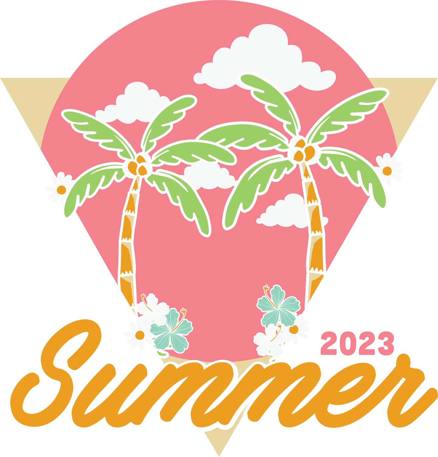 Cute Summertime Design - DTF Ready To Press