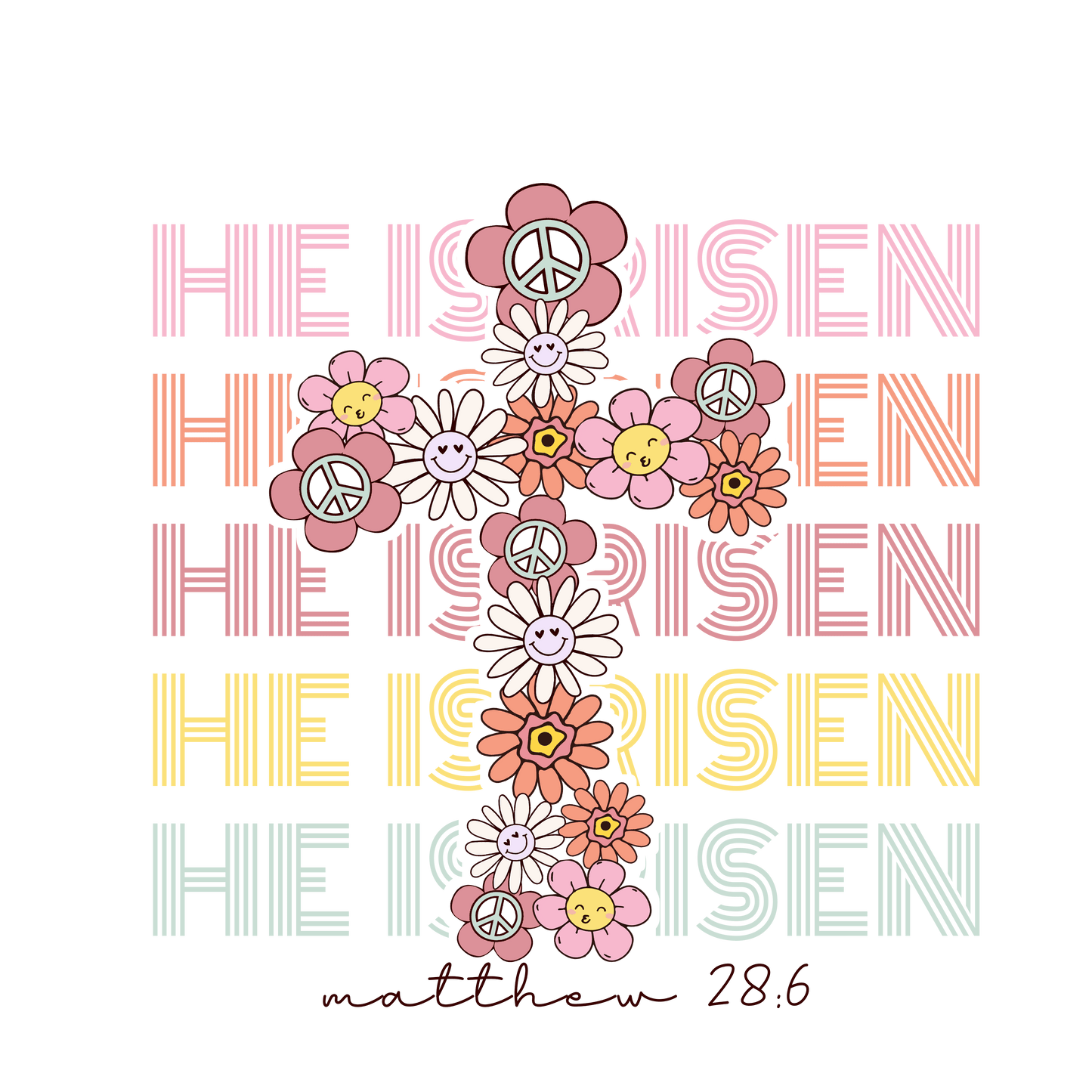 Easter He Is Risen Design - DTF Ready To Press
