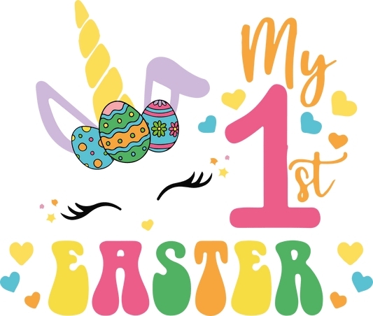 My 1st Easter Cute Bunny Design - DTF Ready To Press