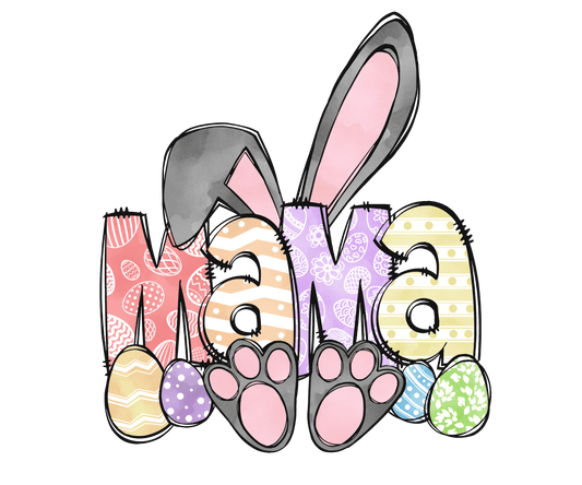 Easter Mama Bunny Design - DTF Ready To Press