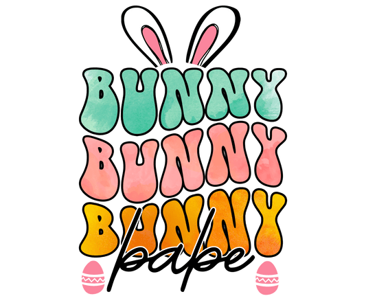 Bunny Babe Easter Design - DTF Ready To Press