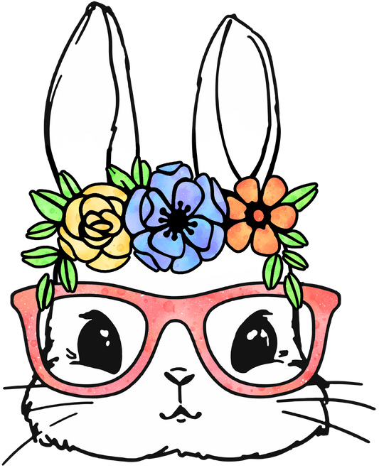 Easter Cute Bunny Design - DTF Ready To Press