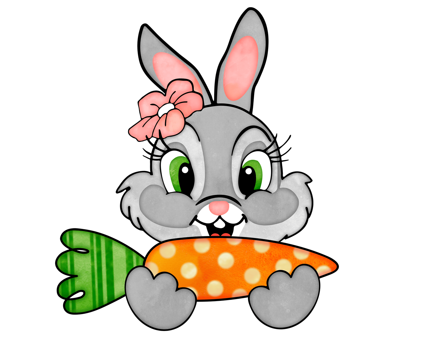 Cute Bunny Easter Design - DTF Ready To Press