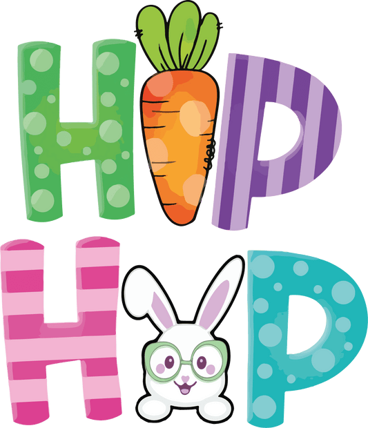 Hip Hop Easter Bunny Design - DTF Ready To Press