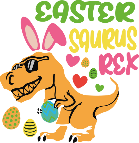 Easter Saurus Rex Design - DTF Ready To Press