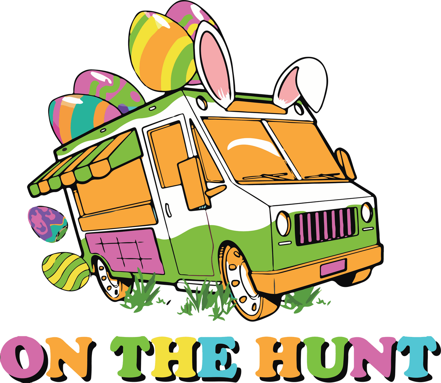 On The Hunt Easter Design - DTF Ready To Press