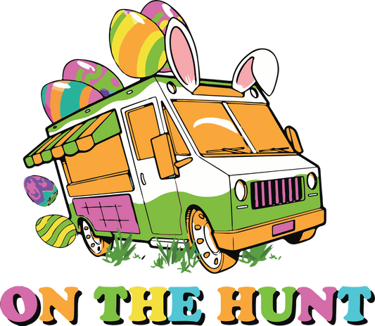 On The Hunt Easter Design - DTF Ready To Press