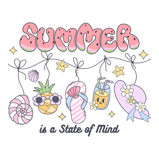 Summer Is A State of Mind Design - DTF Ready To Press