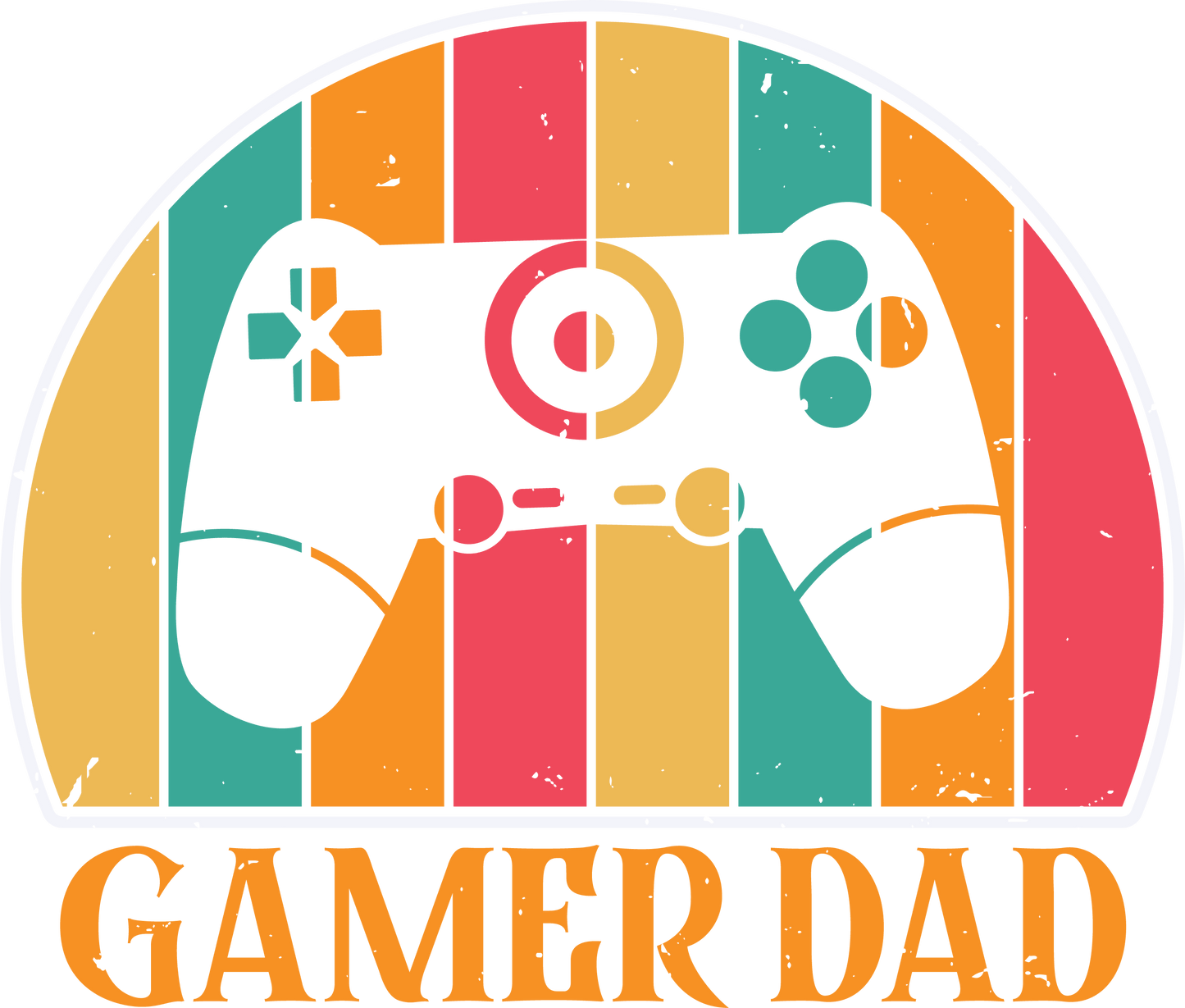 Gamer Dad Design - DTF Ready To Press