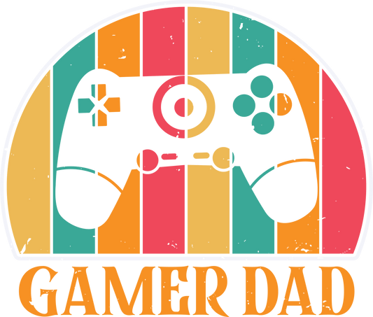 Gamer Dad Design - DTF Ready To Press