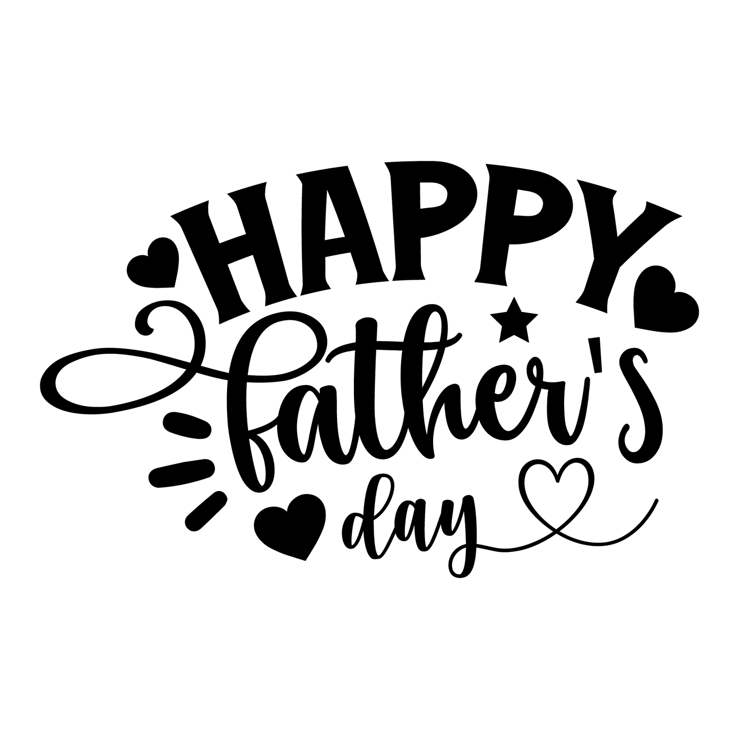 Happy Father's Day Design - DTF Ready To Press