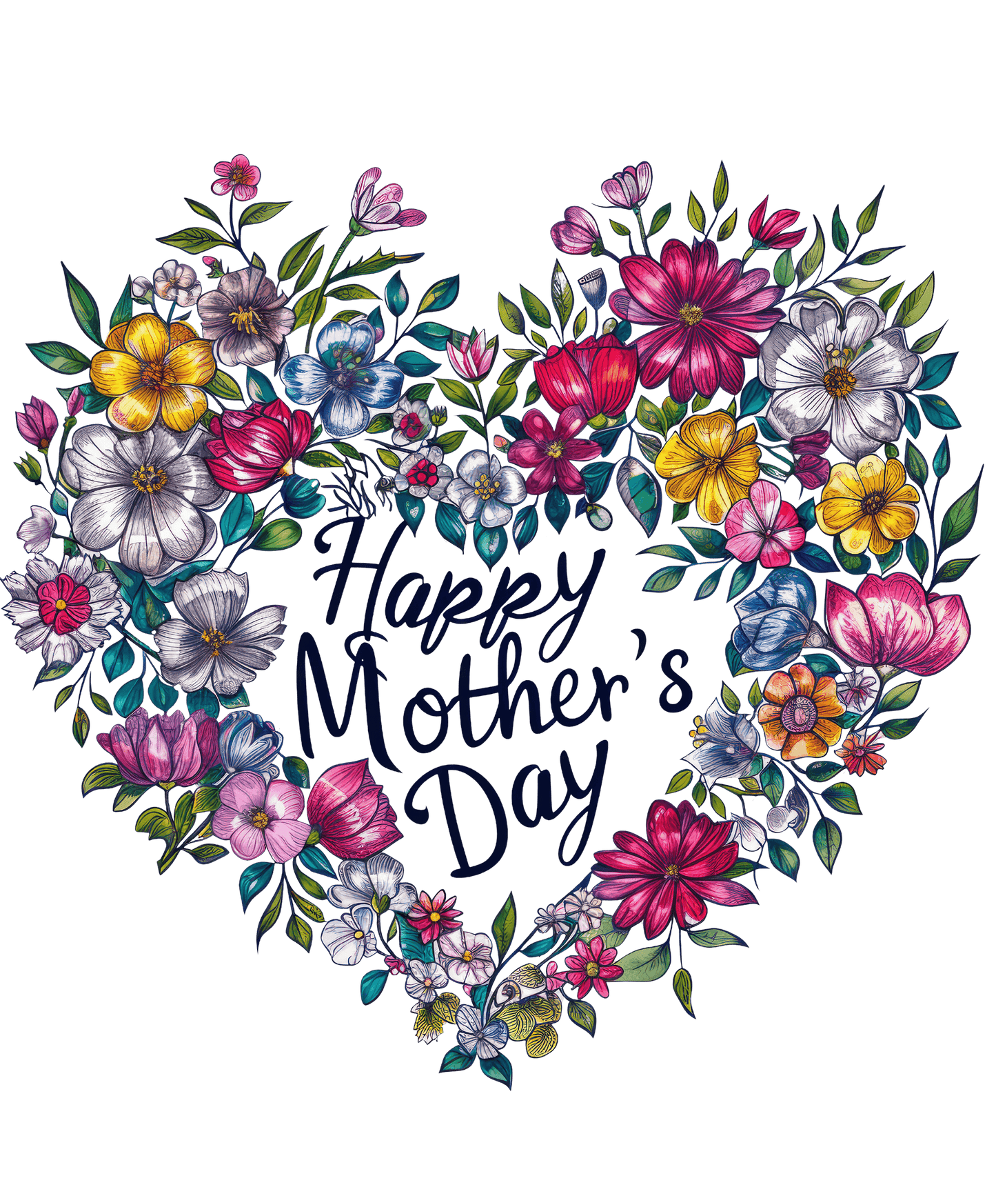 Happy Mother's Day Design - DTF Ready To Press