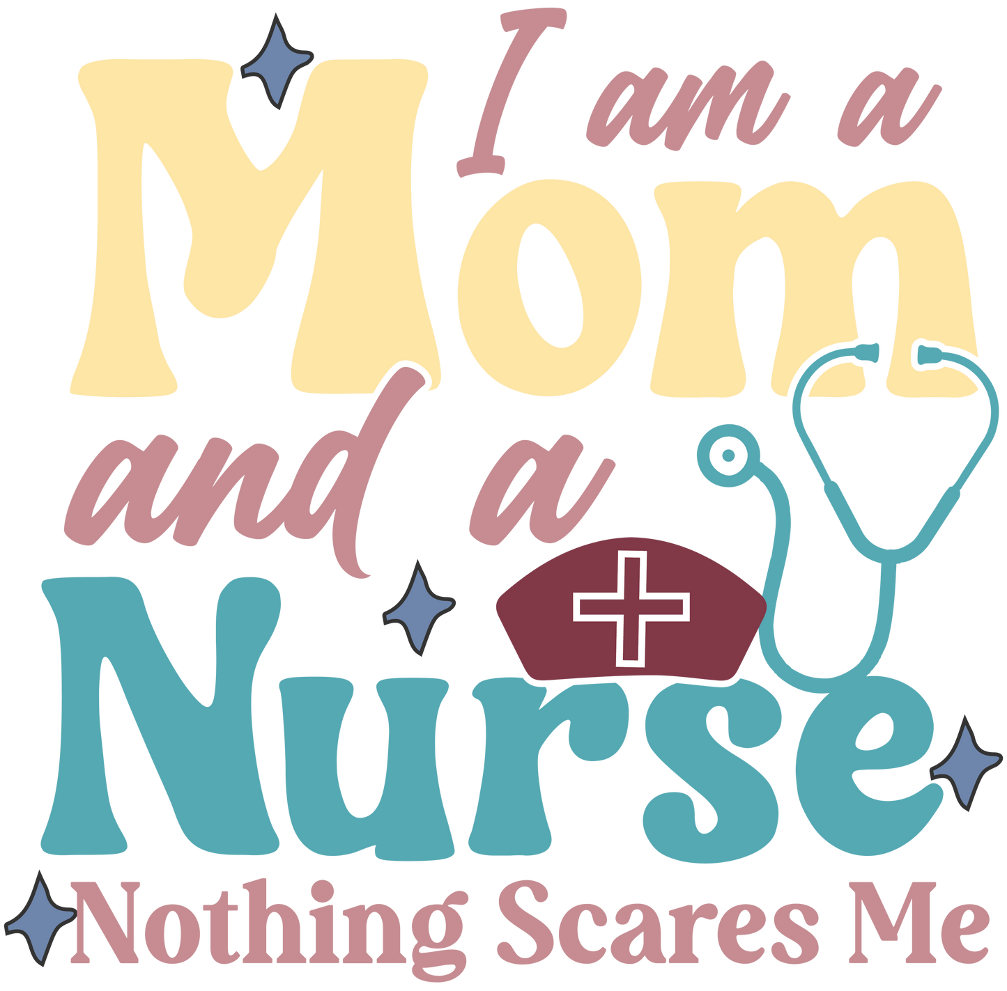 Nurse Mom Design - DTF Ready To Press