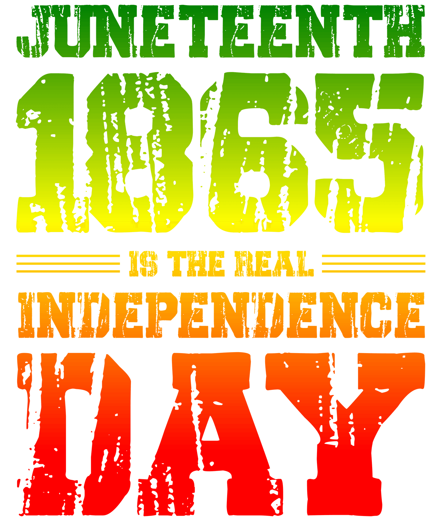 Juneteenth 1865 Is The Real Independence Day Design - DTF Ready To Press