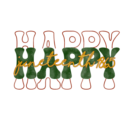 Happy Juneteenth Design - DTF Ready To Press