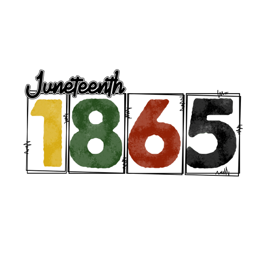 Juneteenth 1865 Design - DTF Ready To Press