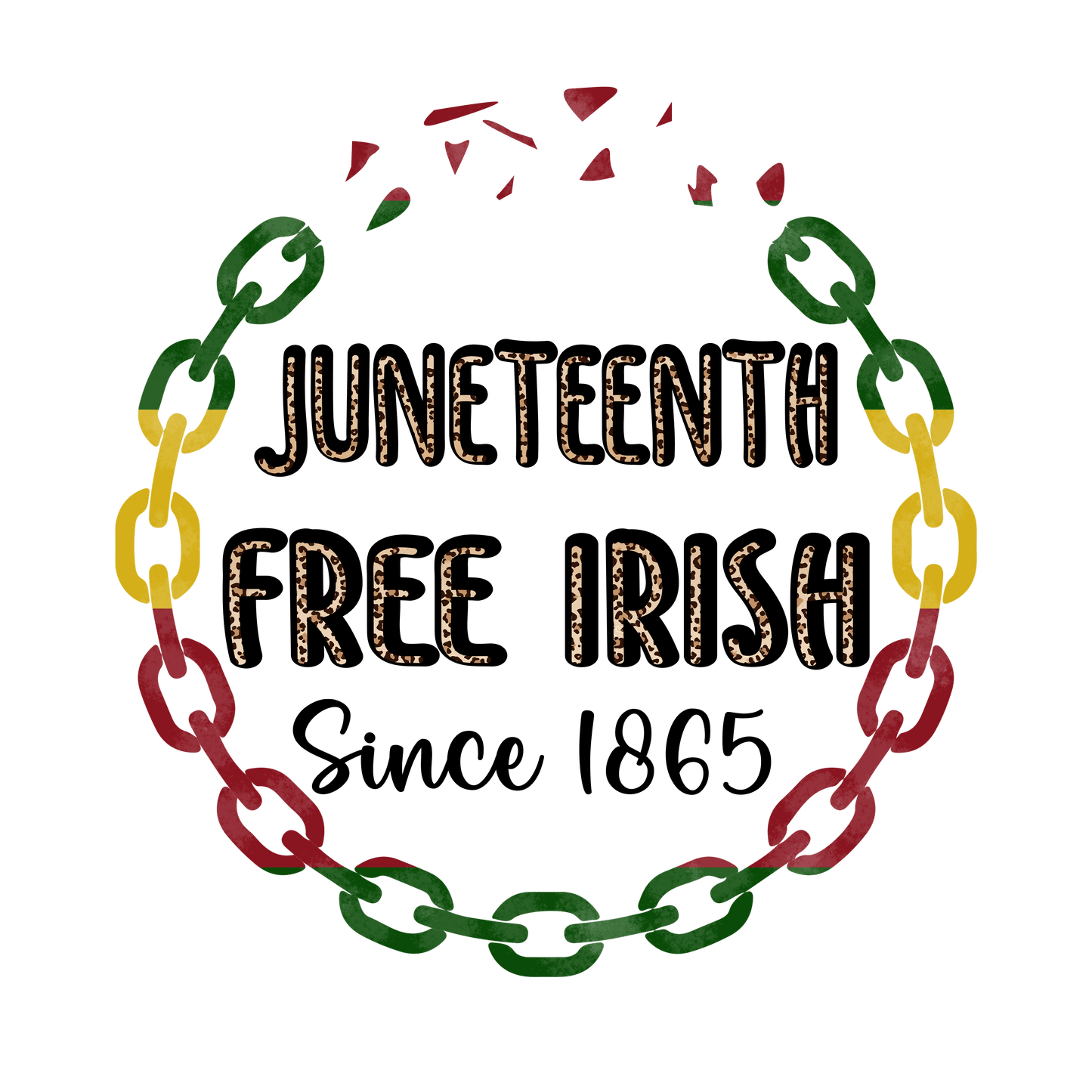 Juneteenth Free Irish Design - DTF Ready To Press