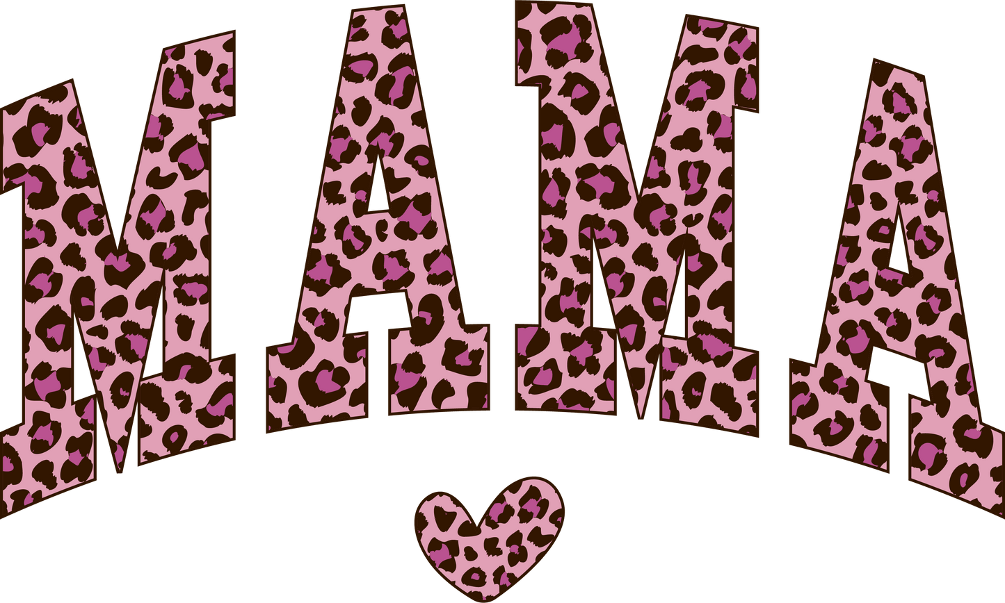 Mama Leopard Mother's Day Design - DTF Ready To Press