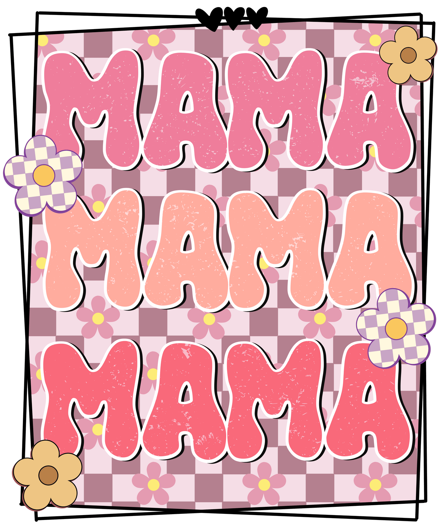 Mother's Day Retro Mama Design - DTF Ready To Press