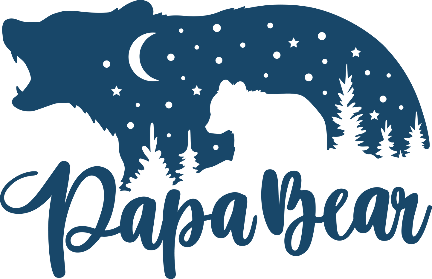 Papa Bear Design - DTF Ready To Press