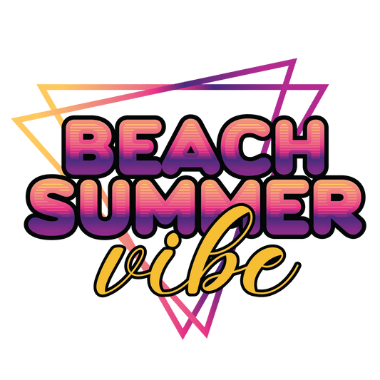 Beach Summer Vibe Design - DTF Ready To Press