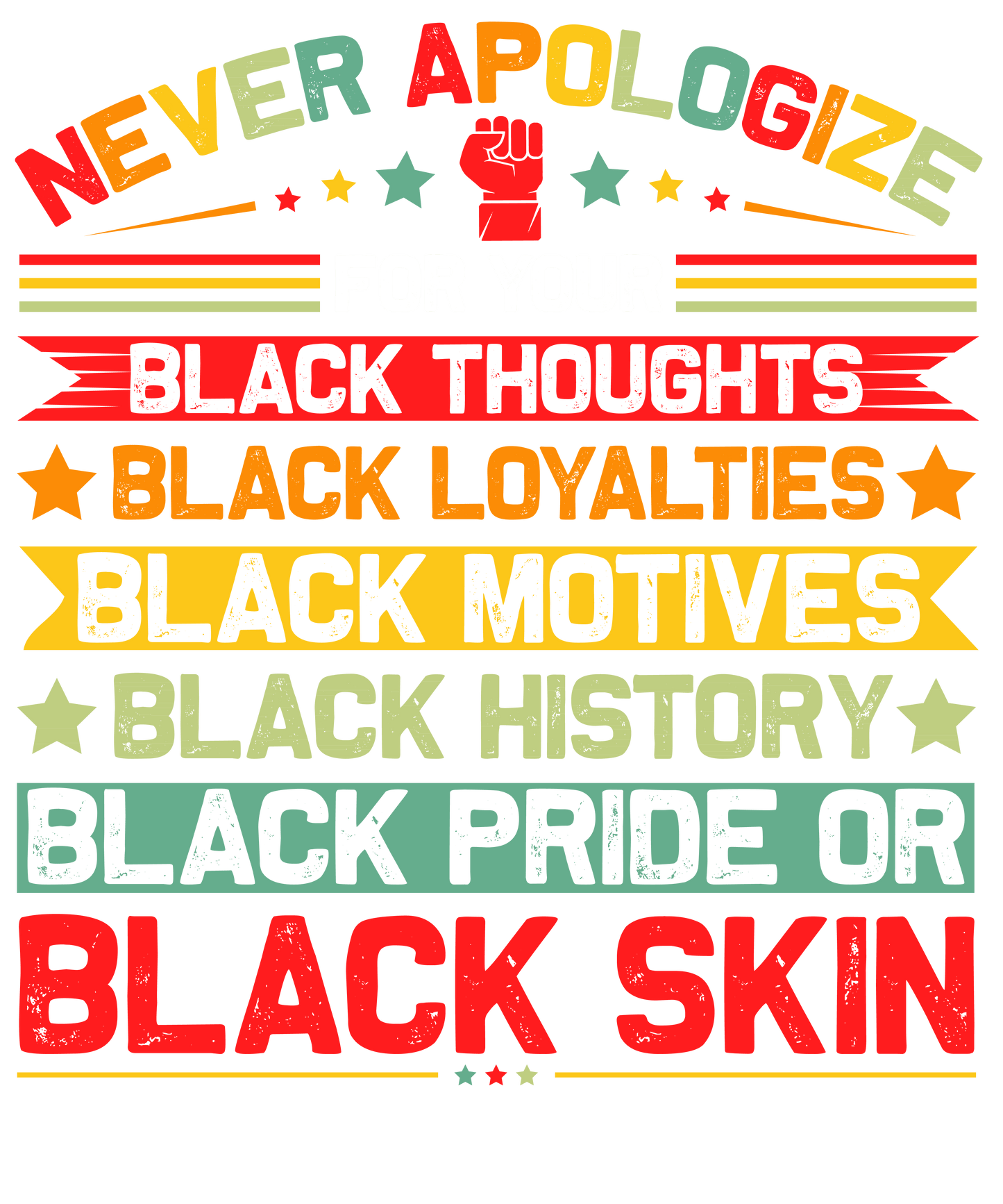 Black Pride Juneteenth Design - DTF Ready To Press