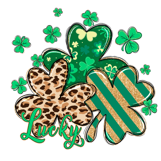 Lucky Clover St Patrick's Day Design - DTF Ready To Press