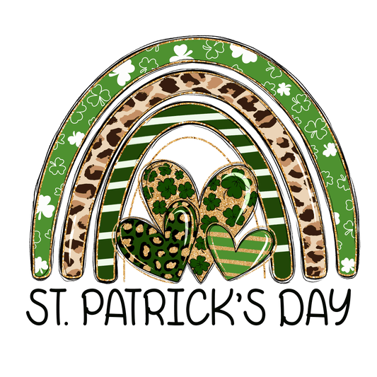 Rainbow St Patrick's Day Design - DTF Ready To Press