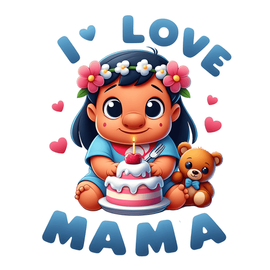 Disney Mother's Day I Love Mama Design - DTF Ready To Press