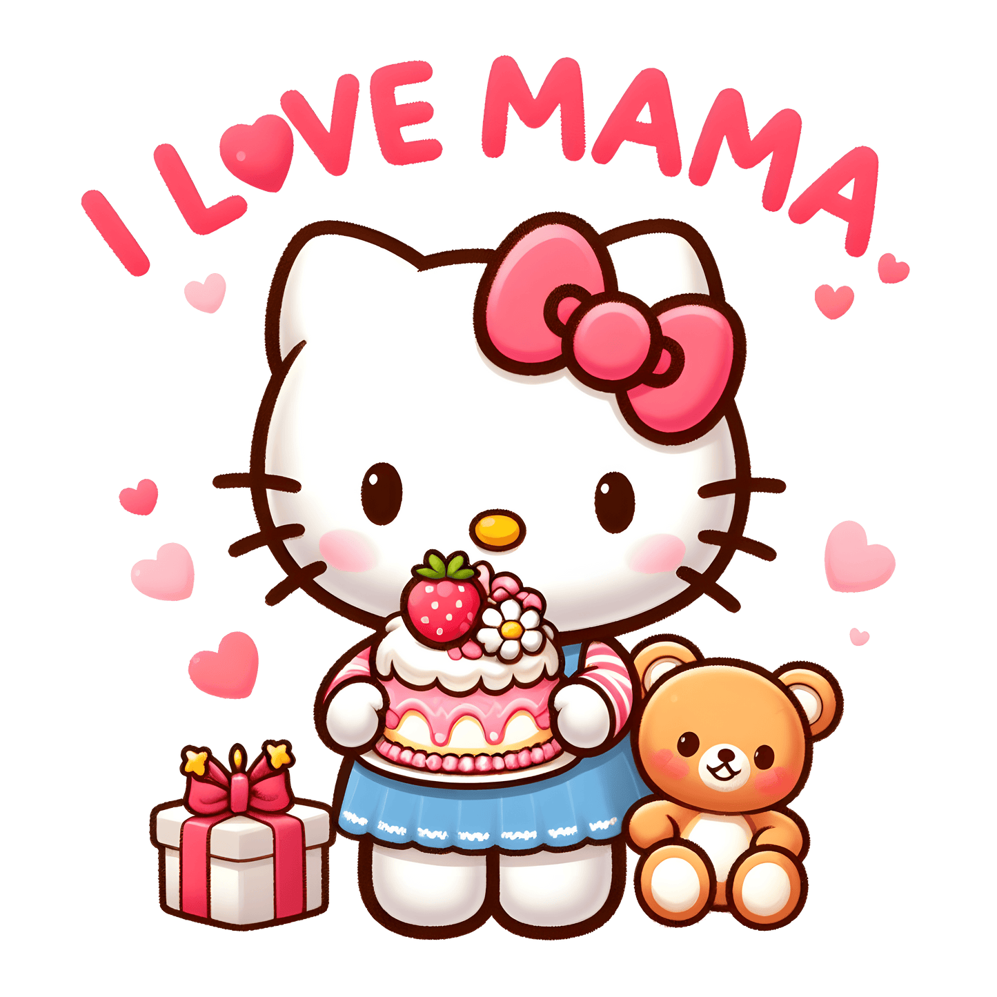 Hello Kitty Mother's Day Design - DTF Ready To Press