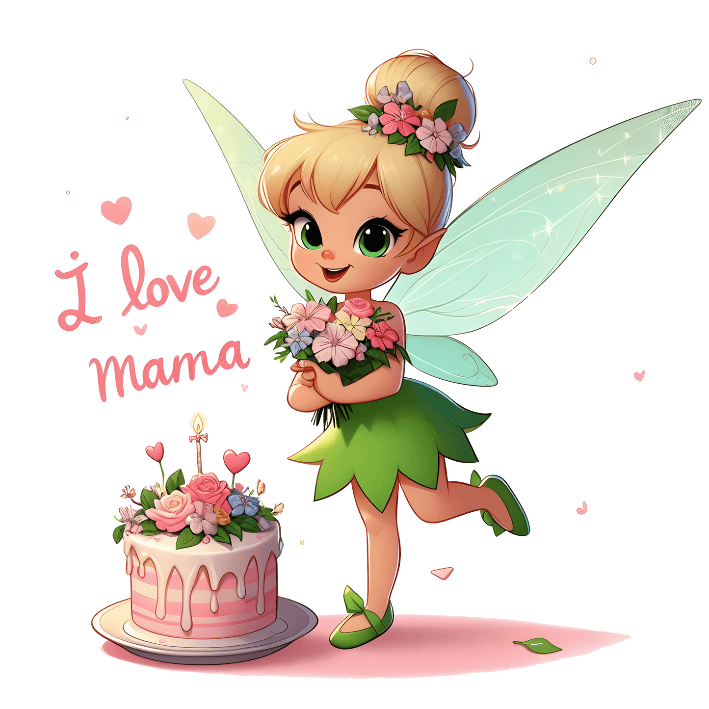 Tinker Bell Mother's Day Design - DTF Ready To Press