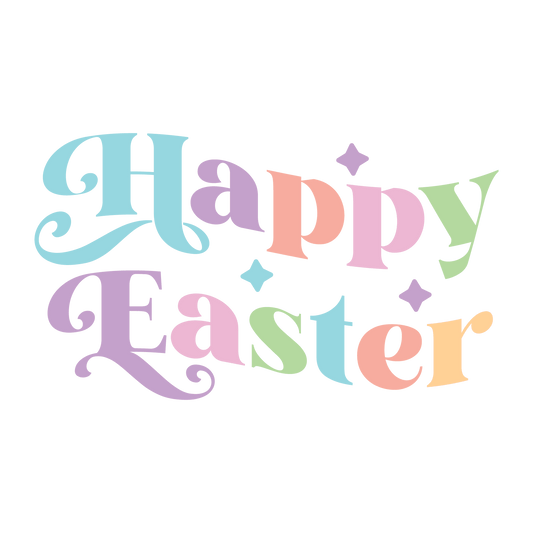 Happy Easter Toddler Design - DTF Ready To Press