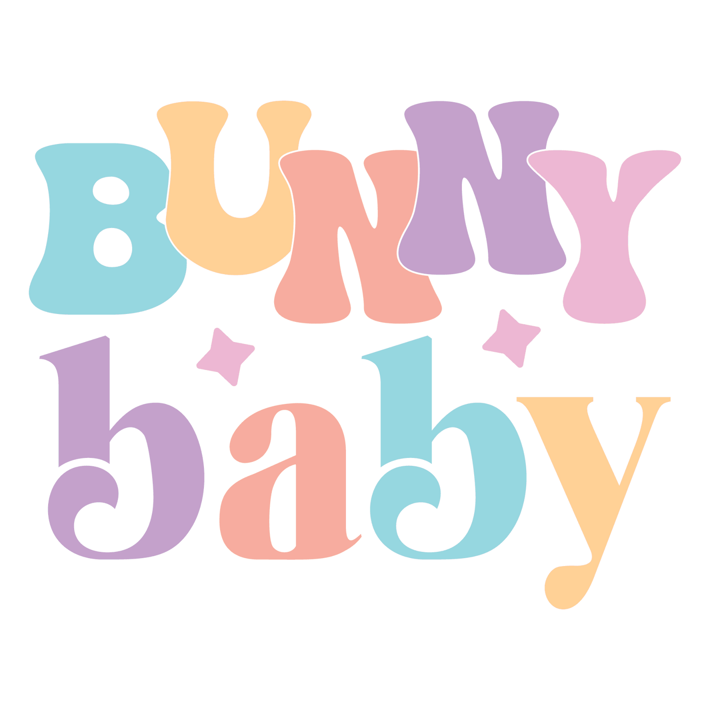 Bunny Baby Easter Toddler Design - DTF Ready To Press