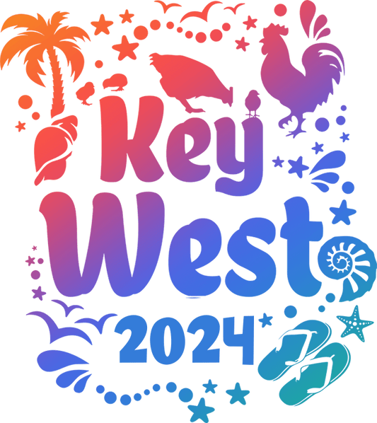 2024 Summer Key West Beach Design - DTF Ready To Press