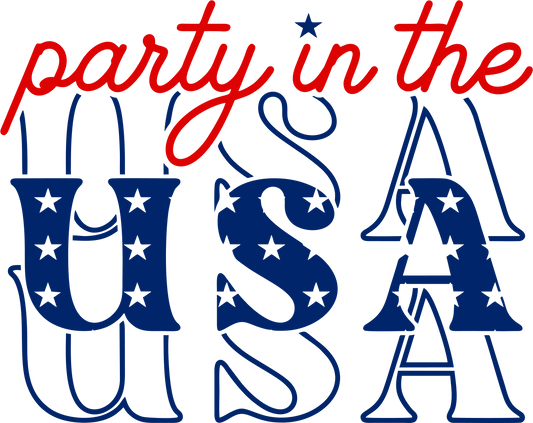 Party In The USA Design - DTF Ready To Press
