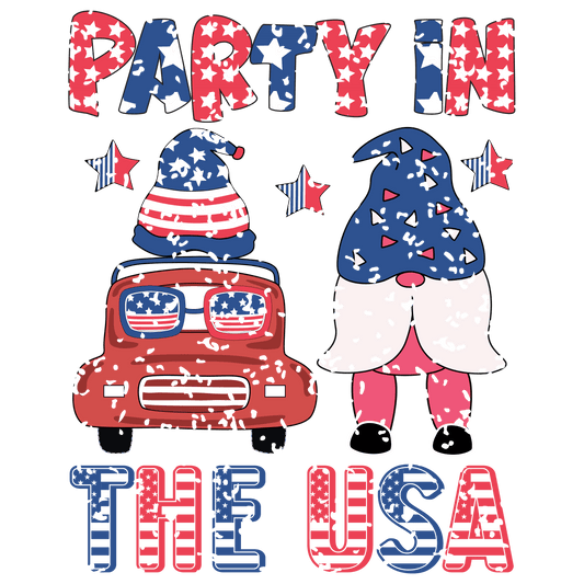 Party In The USA Design - DTF Ready To Press
