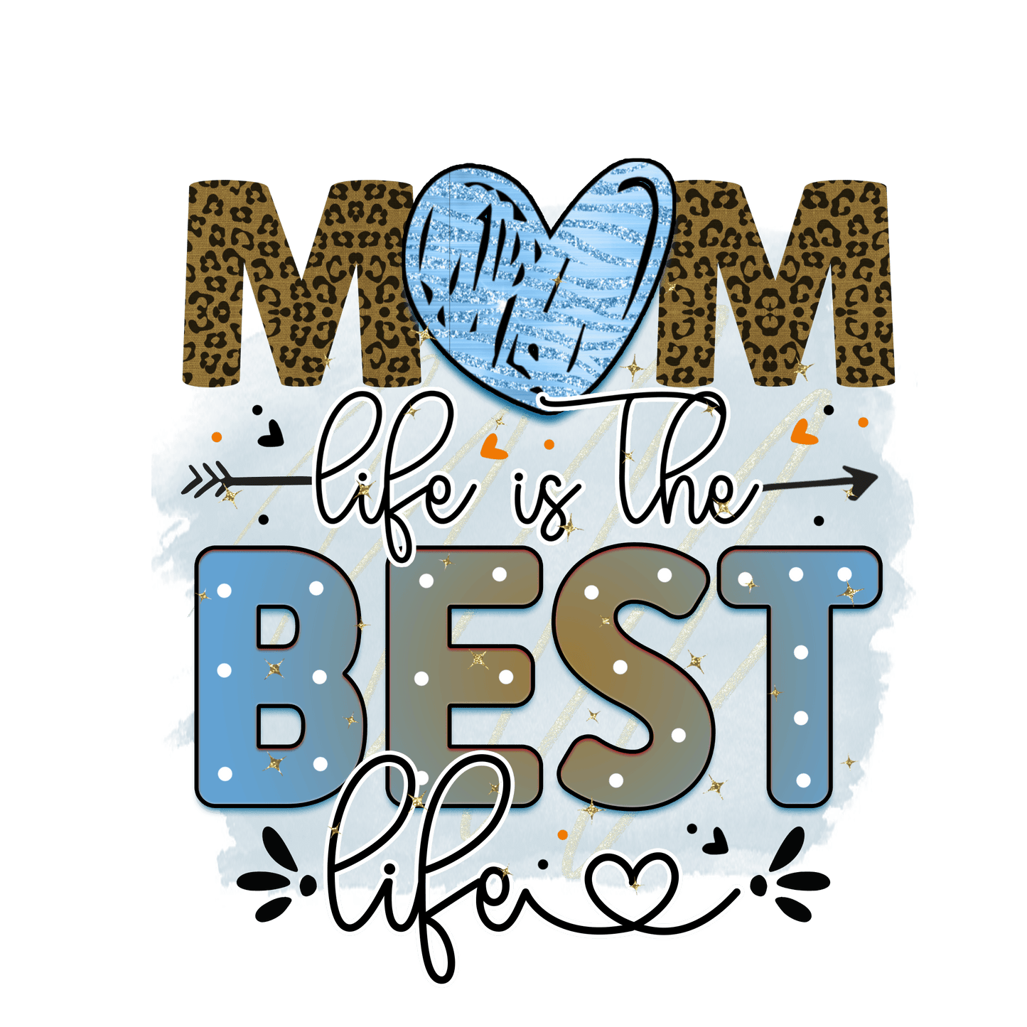 Mom Life Is The Best Life Design - DTF Ready To Press