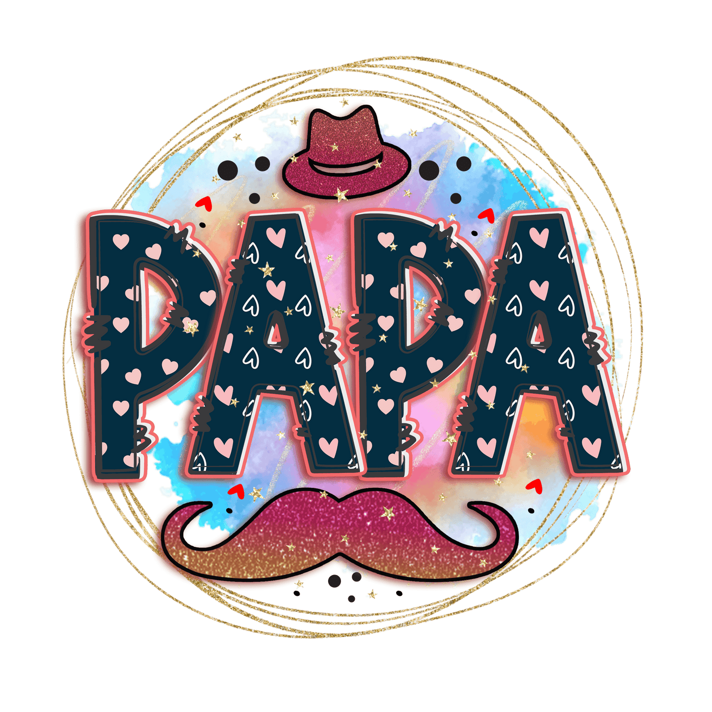 Father's Day Papa Design - DTF Ready To Press