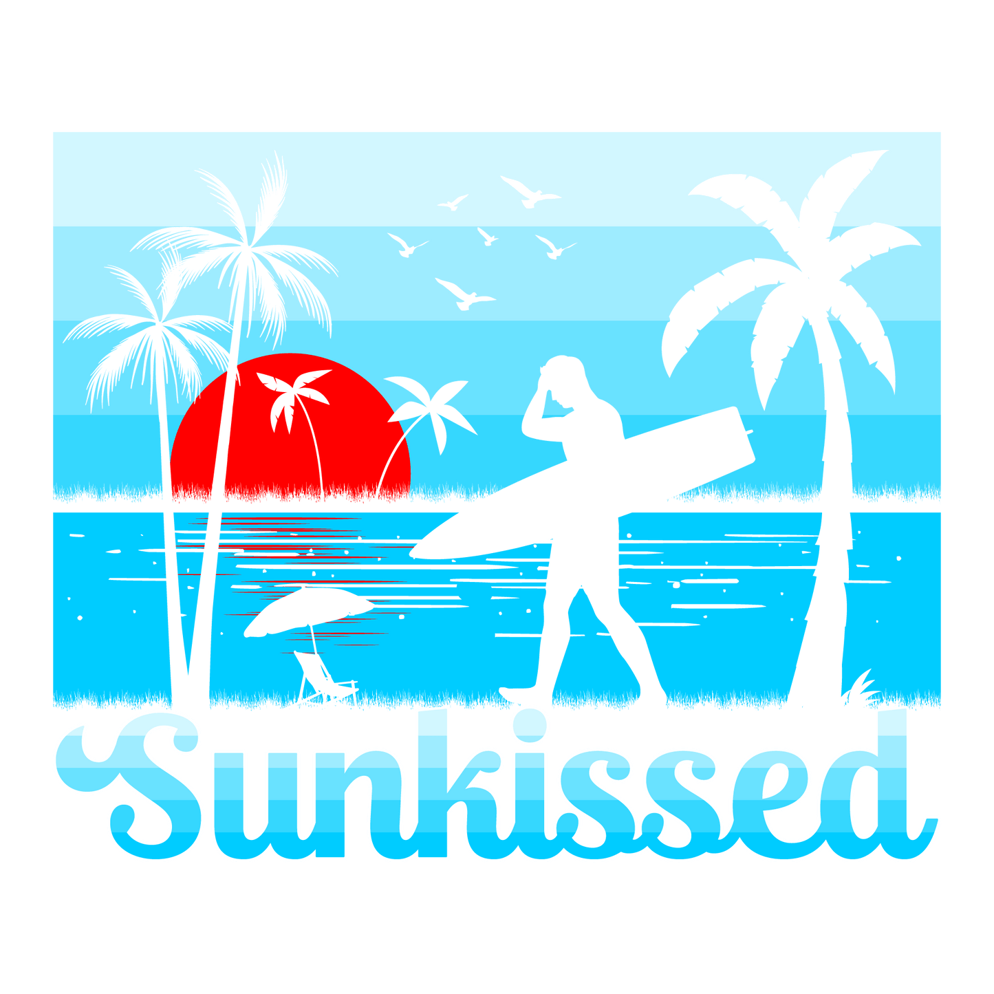 Sunkissed Design - DTF Ready To Press