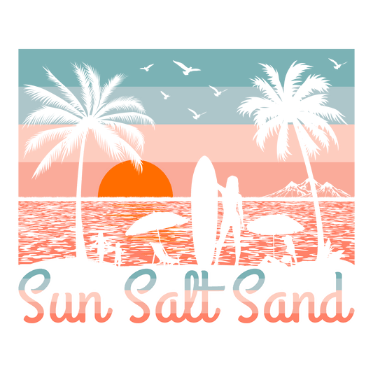 Sun Salt Sand Summer Design - DTF Ready To Press