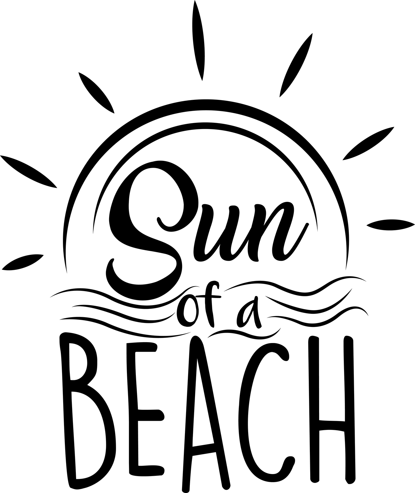 Sun Of A Beach Design - DTF Ready To Press